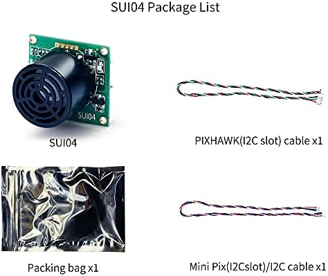RadioLink SUI04 טווח חיישנים קוליים אולטרה סאונד הימנעות ממכשול למזלט מירוץ, רובוטים, Quadcopter,