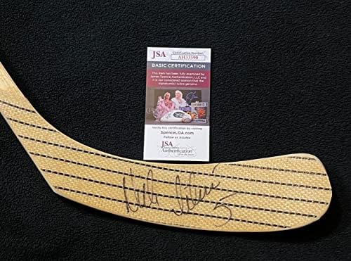 ניקלאס LIDSTROM שם מלא חתום דטרויט כנפיים אדומות SUNOCO STICK JSA COA - מקלות NHL עם חתימה