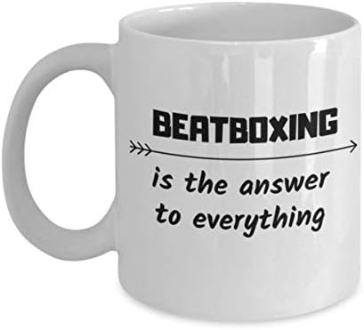 Beatboxing היא התשובה לכל מה שקפה ספל Beatboxer עמית לעבודה Fiend מתנה כוס נסיעה מתנה מתנה