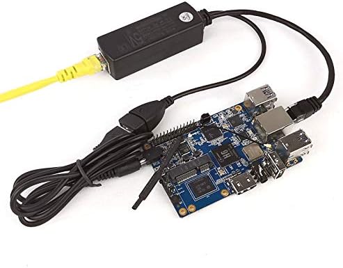 DSLRKIT Gigabit Ethernet Active Poe Splitter 48V עד 5V 2.4A עם נשי USB סוג A Port A