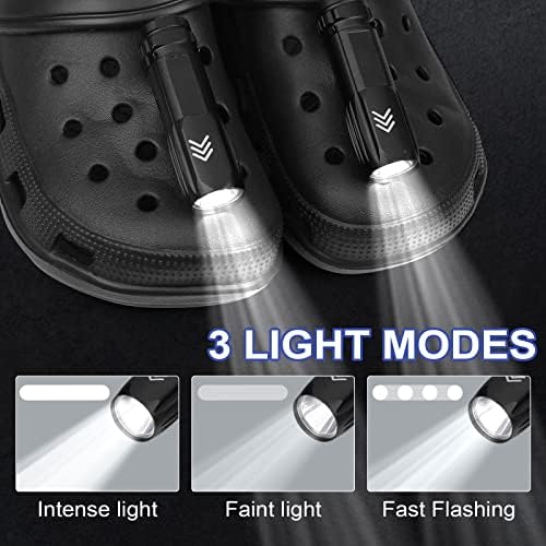 2 יחידות קרוק אורות לנעליים, קרוק אורות אביזרי עבור כלב הליכה, שימושי קמפינג, איפקס5 עמיד למים,