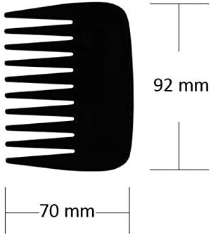 N/A חדש 1 PCS כיס מפלסטיק מסרק שיניים רחבות סופר רחבות ללא זקן סטטי מסרק שיער קטן מברשת שיער